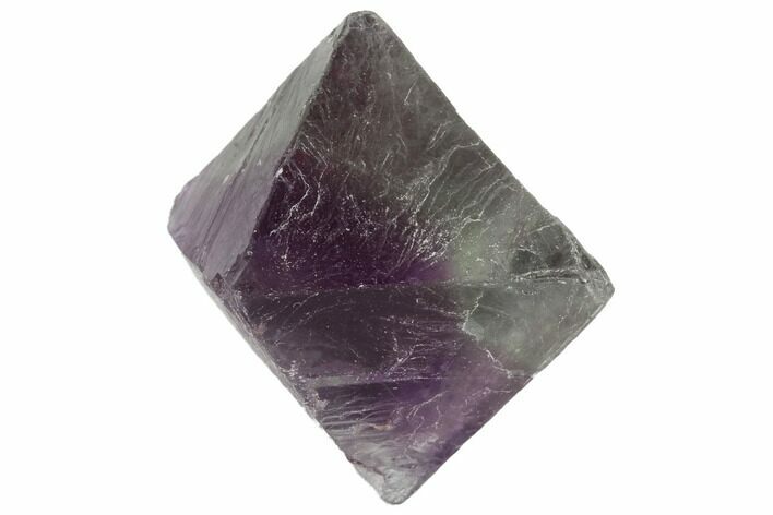 Fluorite Octahedron - Purple/Green Banded #90924